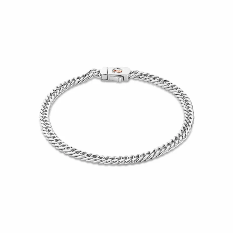 Clogau Tree of Life Insignia Sterling Silver Curb Chain Bracelet sold by C.W. Sellors