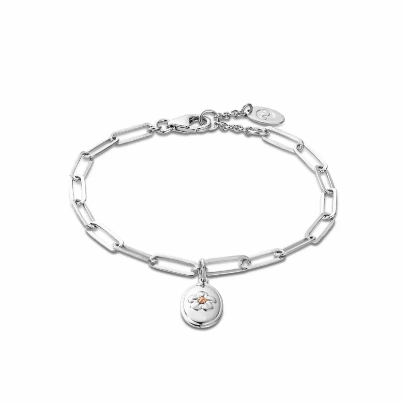 Clogau Sterling Silver Forget Me Not Bracelet made by C.W. Sellors