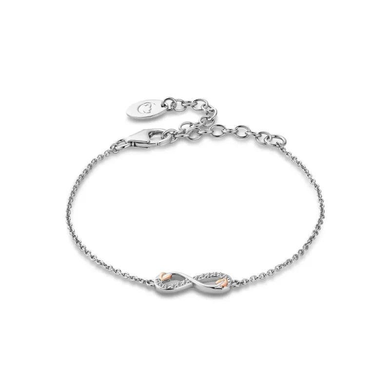 Clogau Tree of Life Sterling Silver Infinity Bracelet sold by C.W. Sellors