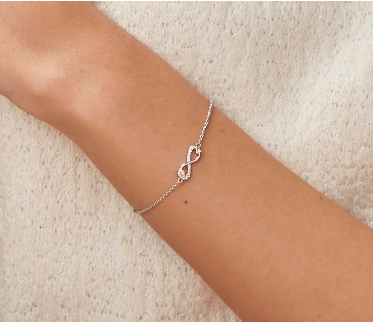 Clogau Tree of Life Sterling Silver Infinity Bracelet sold by C.W. Sellors product image thumbnail 2