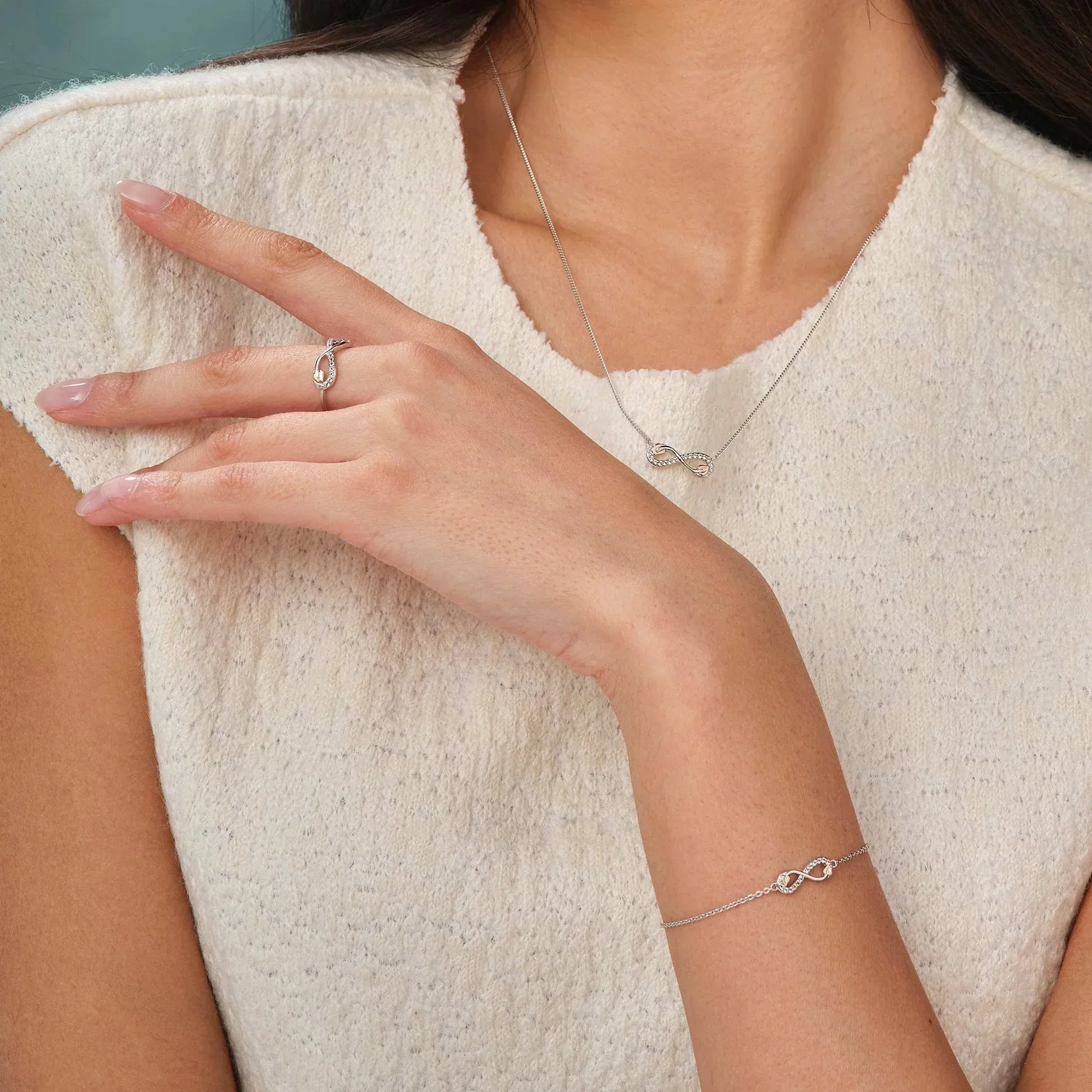 Clogau Tree of Life Sterling Silver Infinity Bracelet sold by C.W. Sellors product image thumbnail 3