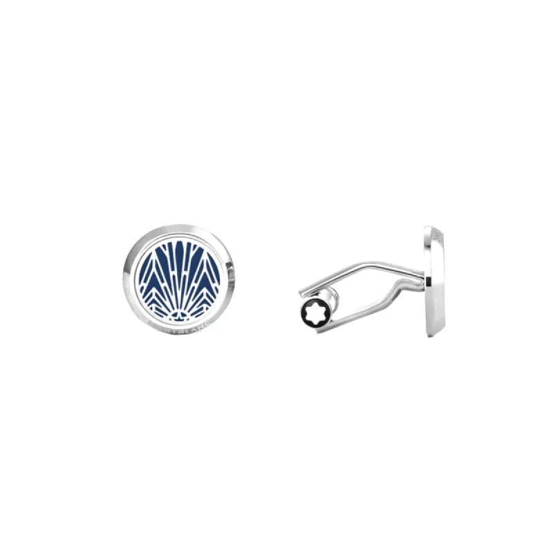 Montblanc Meisterstuck the Origin Collection CufflInks Blue made by Mont Blanc