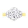 18ct Yellow Gold 1.32ct Diamond Cluster Ring sold by C.W. Sellors