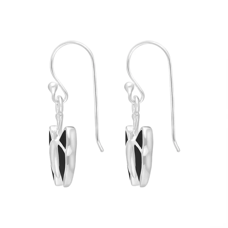 Sterling Silver Whitby Jet Drop Butterfly Earrings sold by C.W. Sellors product image thumbnail 2