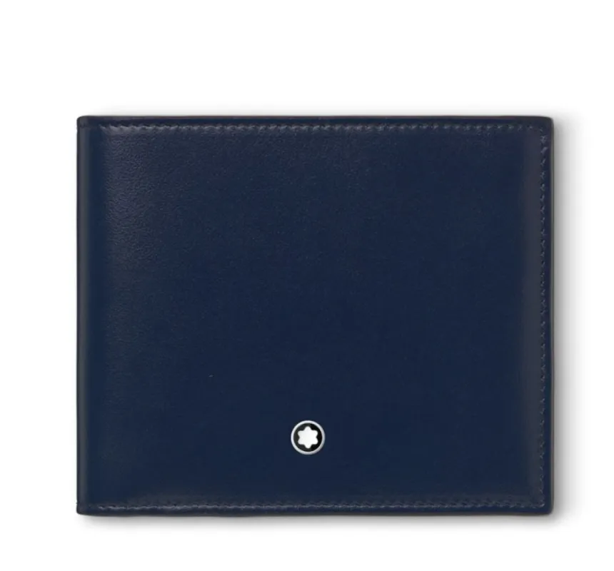 Montblanc Meisterstuck Compact Wallet  4cc Blue made by Mont Blanc