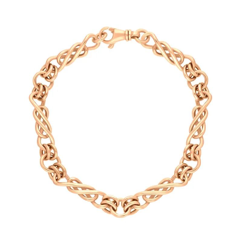 9ct Rose Gold  Celtic Twist Handmade Bracelet sold by C.W. Sellors