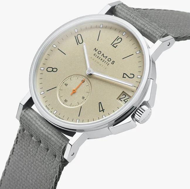 Nomos Glashutte Ahoi Neomatik 38 Date Sand Sapphire Crystal Watch sold by C.W. Sellors product image thumbnail 3