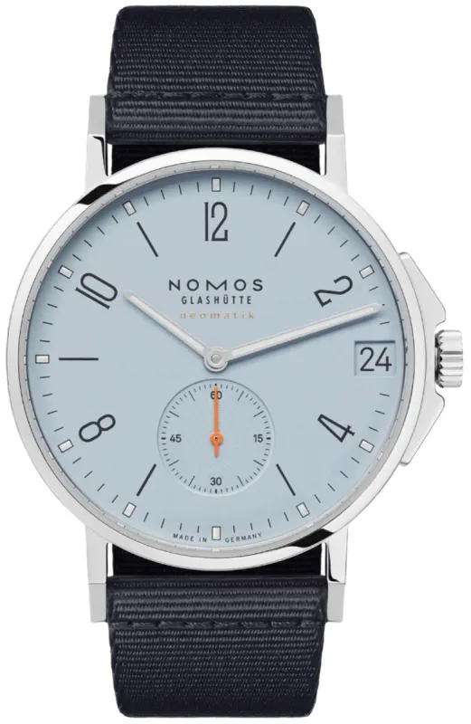 Nomos Glashutte Ahoi Neomatik 38 Date Sky Steel Back Watch sold by C.W. Sellors