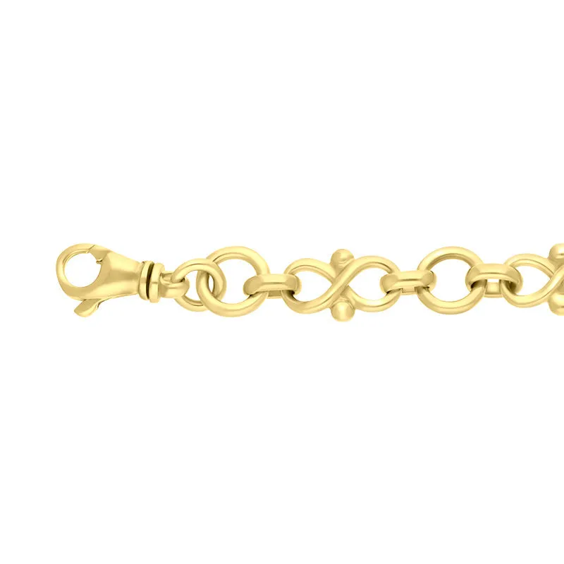 18ct Yellow Gold Infinity Link Handmade Bracelet sold by C.W. Sellors product image thumbnail 2