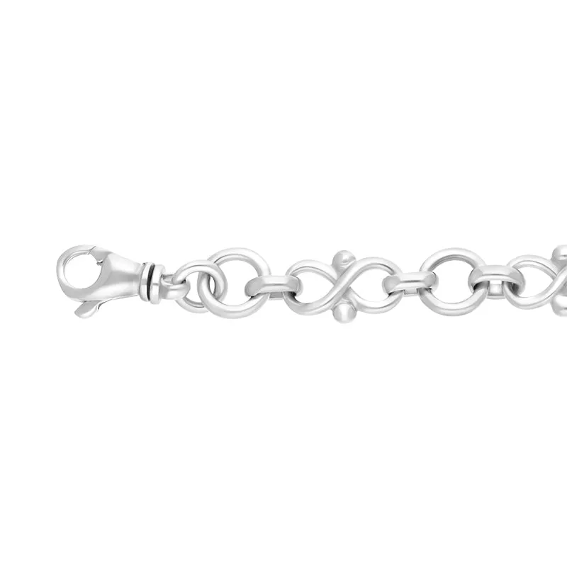 Sterling Silver Infinity Link Handmade Bracelet sold by C.W. Sellors product image thumbnail 2