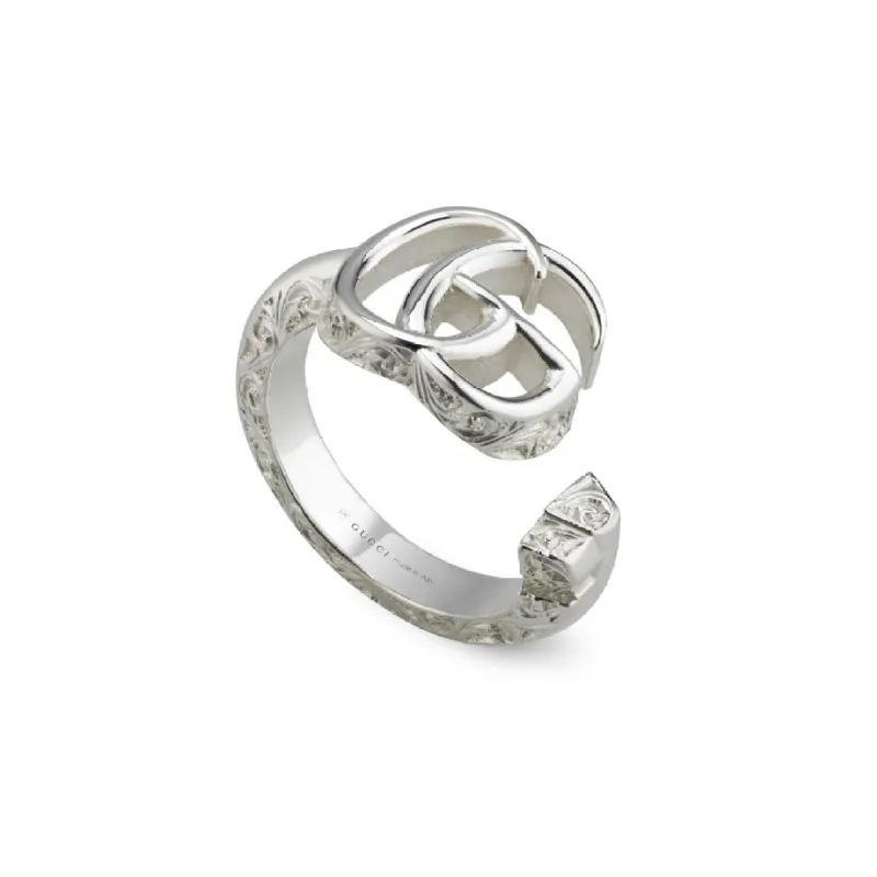 Gucci GG Marmont Sterling Silver Key Band Ring D sold by C.W. Sellors