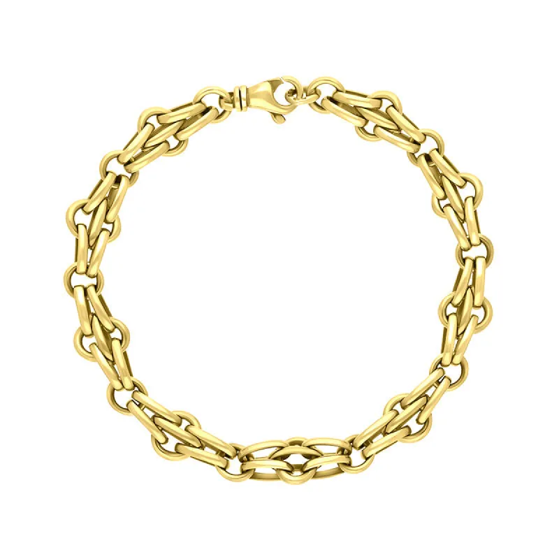 9ct Yellow Gold Multi Link Cable Chain Bracelet sold by C.W. Sellors