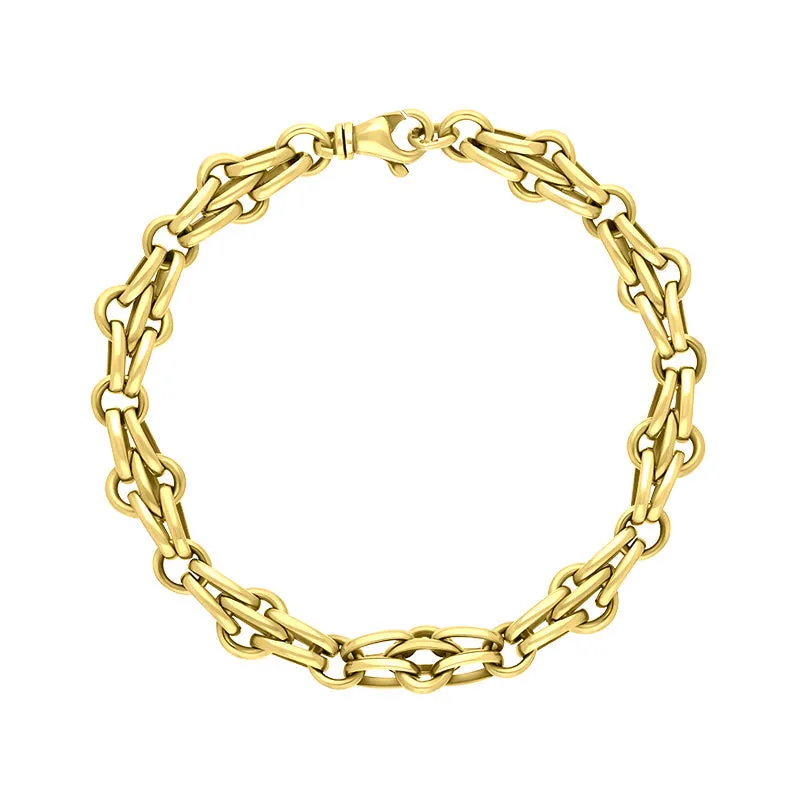 9ct Yellow Gold Multi Link Cable Chain Bracelet sold by C.W. Sellors
