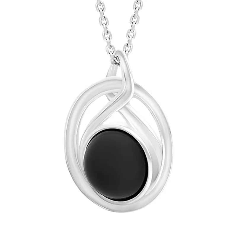 Sterling Silver Whitby Jet Open Twist Necklace sold by C.W. Sellors product image thumbnail 2