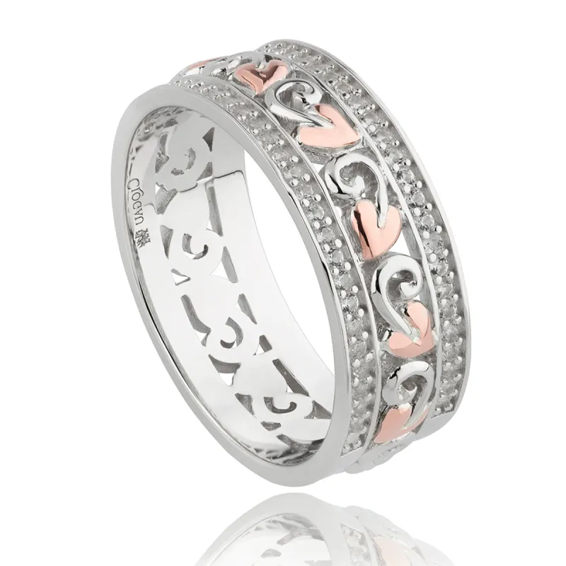 Clogau Tree of Life Sterling Silver Bar Wide Ring D sold by C.W. Sellors