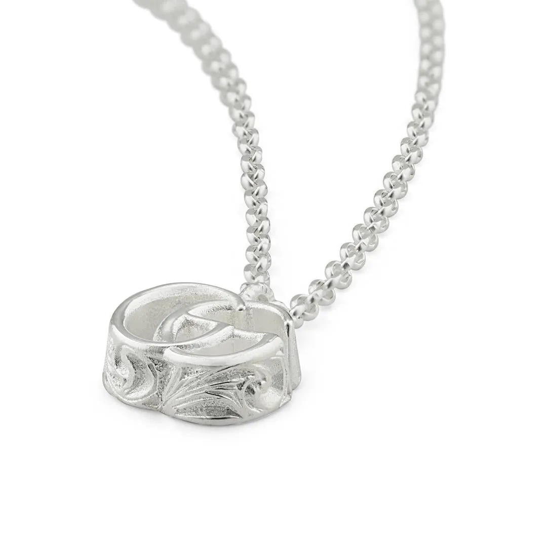 Gucci Marmont Sterling Silver Double G Pendant Necklace sold by C.W. Sellors product image thumbnail 3