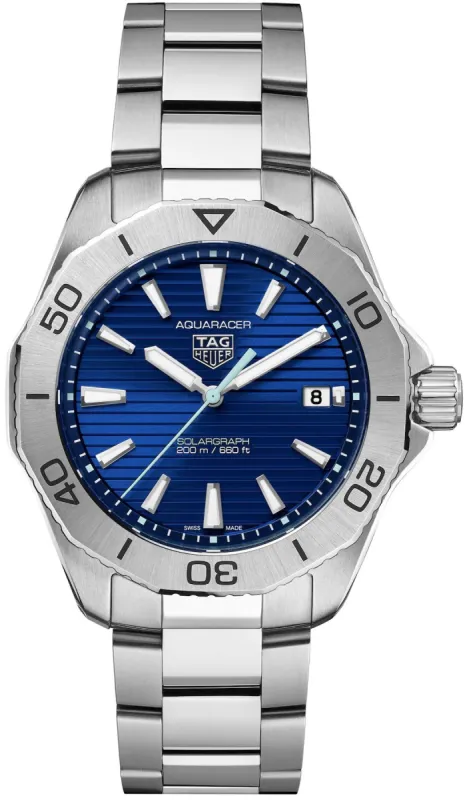 TAG Heuer Aquaracer Professional 200 Solargraph Blue Watch sold by C.W. Sellors