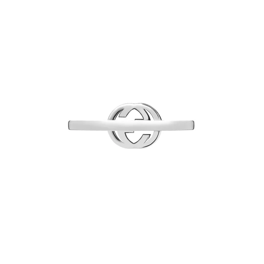Gucci Interlocking 18ct White Gold 0.12ct Diamond Ring D sold by C.W. Sellors product image thumbnail 3