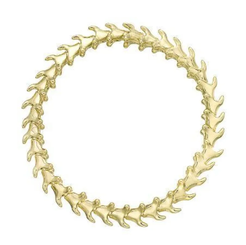 Shaun Leane Serpent Trace 18ct Yellow Gold Plated Sterling Silver Slim Bracelet sold by C.W. Sellors
