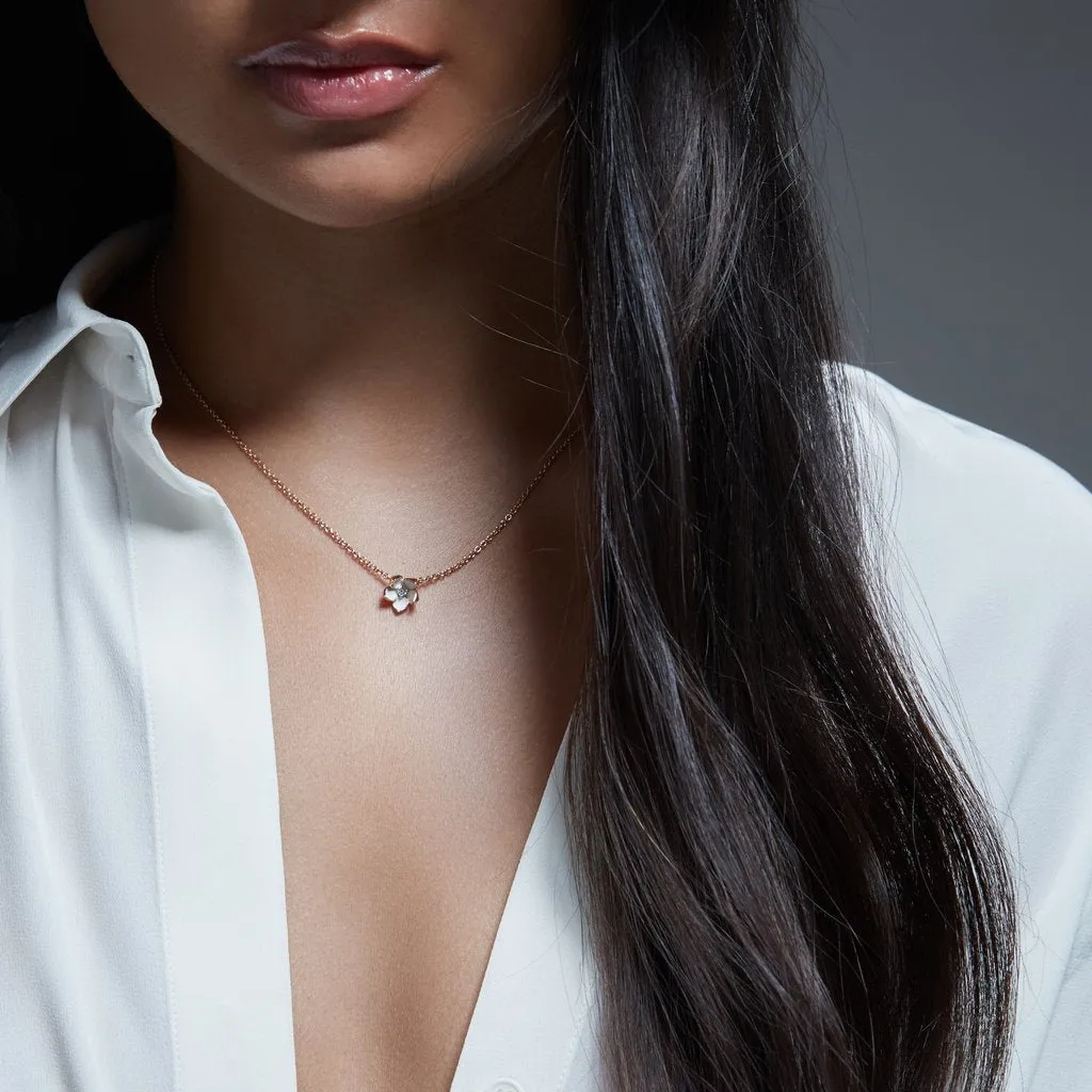 Shaun Leane Cherry Blossom 18ct Rose Gold Plated Sterling Silver Diamond Small Necklace sold by C.W. Sellors product image thumbnail 2