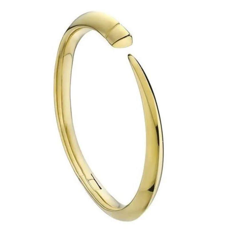 Shaun Leane Sabre 18ct Yellow Gold Plated Sterling Silver Tusk Bangle sold by C.W. Sellors