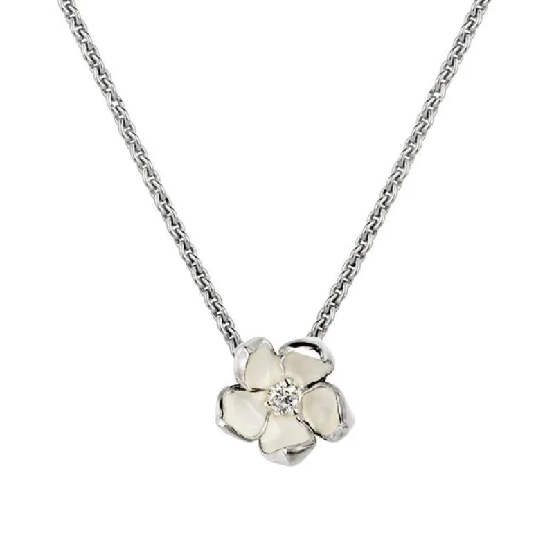 Shaun Leane Cherry Blossom Sterling Silver Diamond Necklace sold by C.W. Sellors