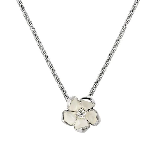 Shaun Leane Cherry Blossom Sterling Silver Diamond Necklace sold by C.W. Sellors