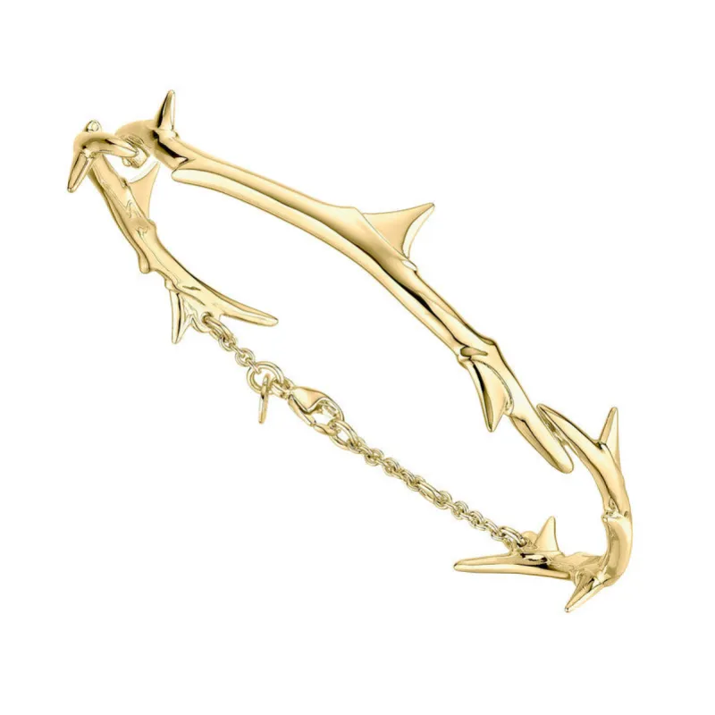 Shaun Leane Rose Thorn 18ct Yellow Gold Plated Sterling Silver Linked Bracelet sold by C.W. Sellors