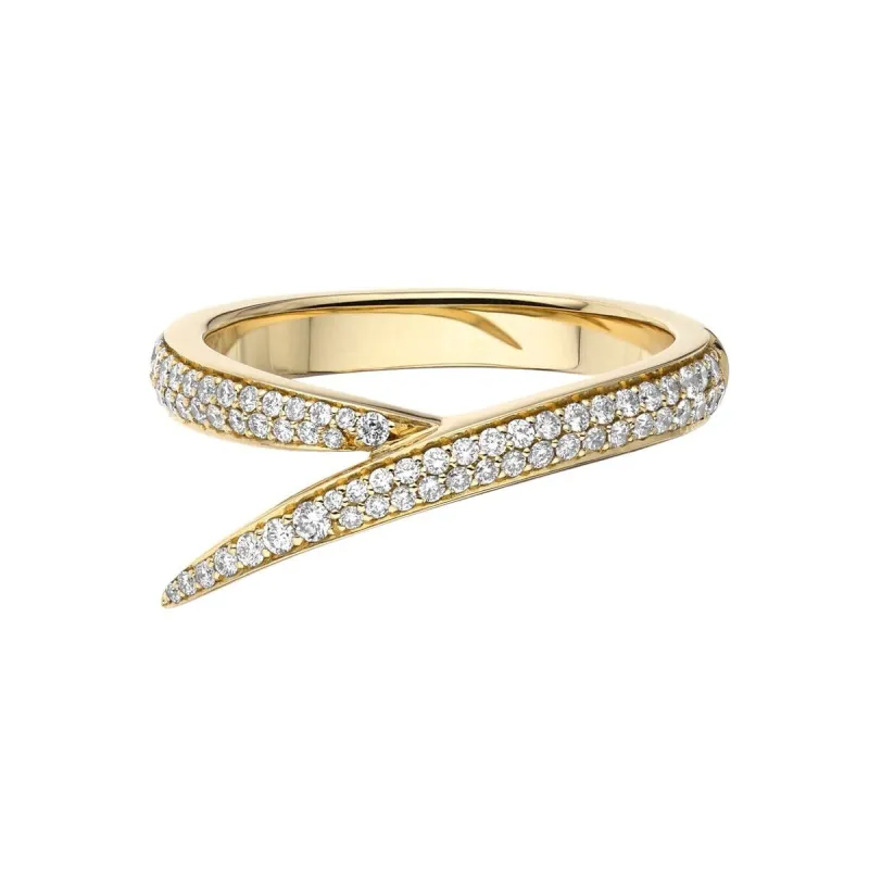 Shaun Leane Interlocking 18ct Yellow Gold Diamond Single Ring sold by C.W. Sellors