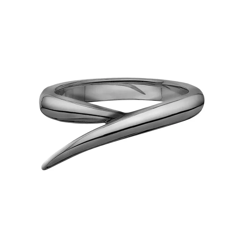 Shaun Leane Interlocking 18ct Black Rhodium Gold Single Ring sold by C.W. Sellors