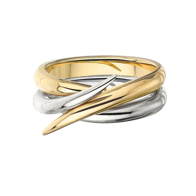Shaun Leane Interlocking 18ct Yellow and White Gold Ring Set sold by C.W. Sellors