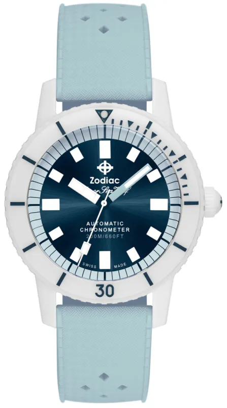 Zodiac Super Sea Wolf Ceramic Blue D made by Zodiac