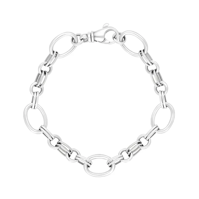 Sterling Silver Double Link Handmade Bracelet sold by C.W. Sellors