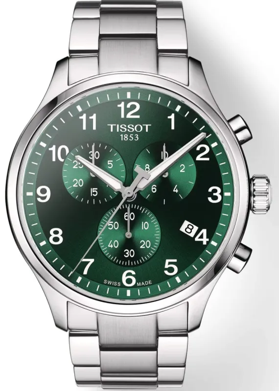 Tissot Chrono XL Classic Green sold by C.W. Sellors