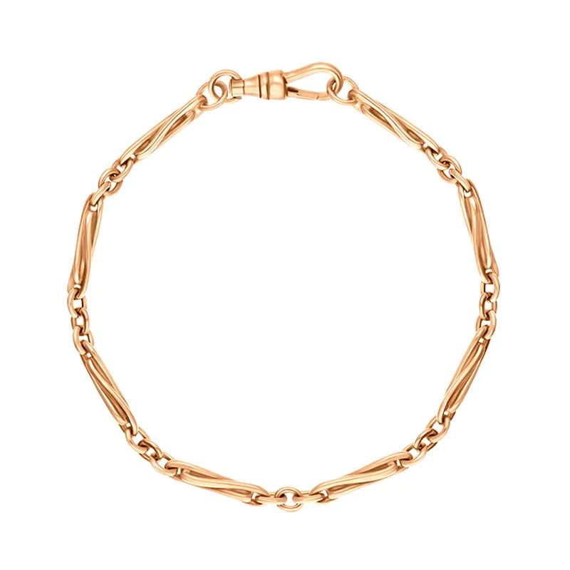18ct Rose Gold Handmade Twist Bracelet sold by C.W. Sellors