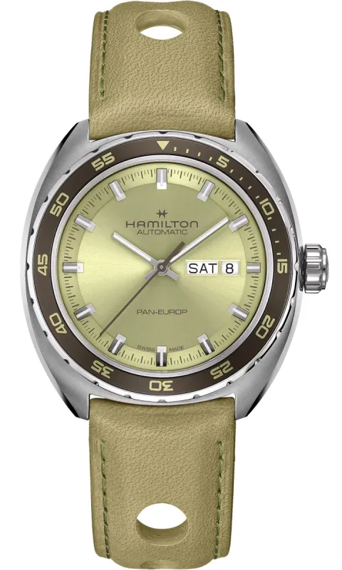 Hamilton American Classic Pan Europ Day Date Auto made by Hamilton