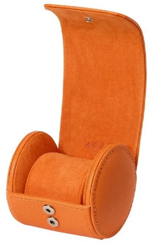 WOLF Watch Roll Black Tutti Frutti Orange sold by C.W. Sellors