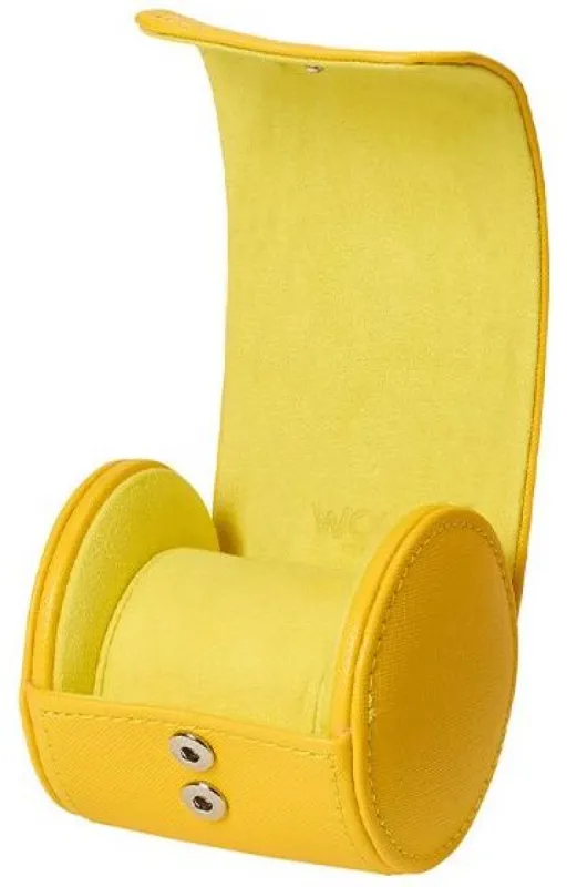 WOLF Watch Roll Black Tutti Frutti Yellow sold by C.W. Sellors