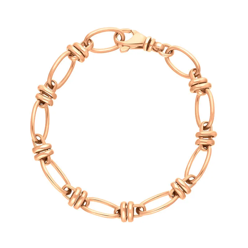 9ct Rose Gold Handmade Cable Chain Bracelet sold by C.W. Sellors