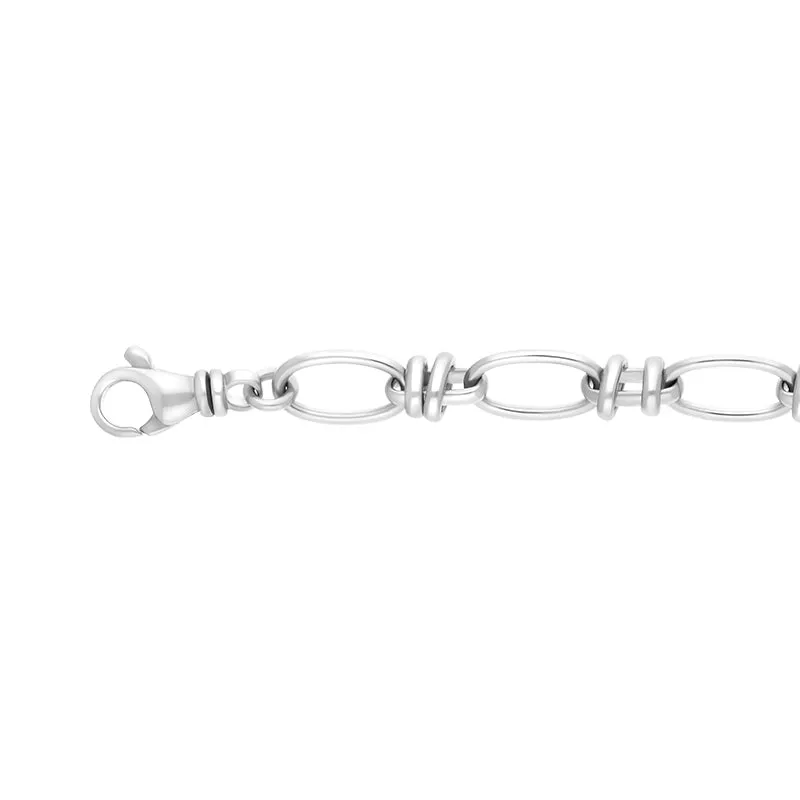 9ct White Gold Handmade Cable Chain Bracelet sold by C.W. Sellors product image thumbnail 2
