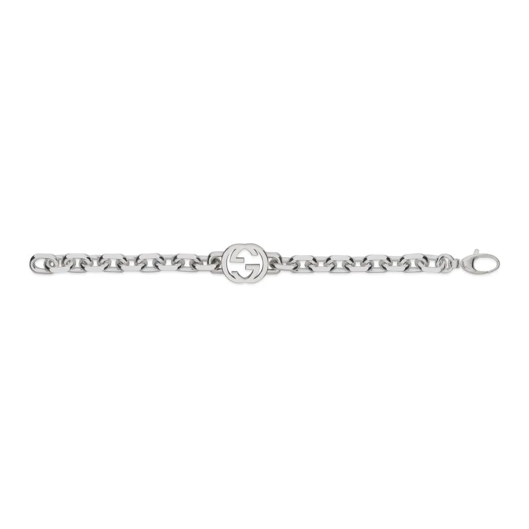 Gucci Interlocking Motif Sterling Silver Bracelet sold by C.W. Sellors product image thumbnail 2