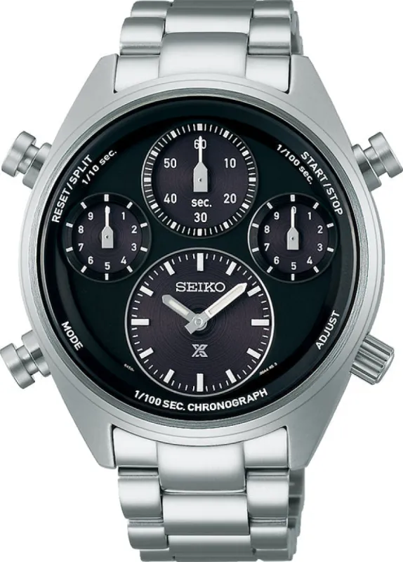 Seiko Prospex Speedtimer Solar Black on Black sold by C.W. Sellors