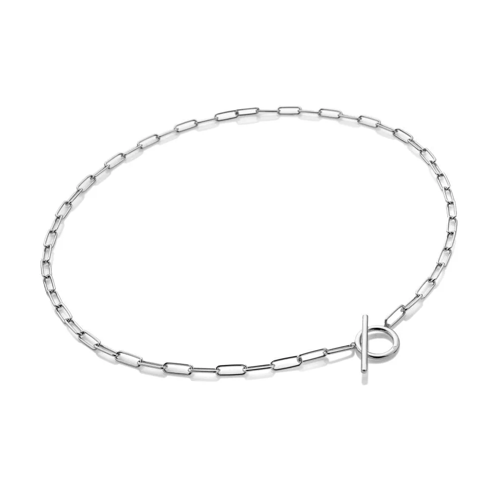 Hot Diamonds Linked T-Bar Sterling Silver Necklace sold by C.W. Sellors