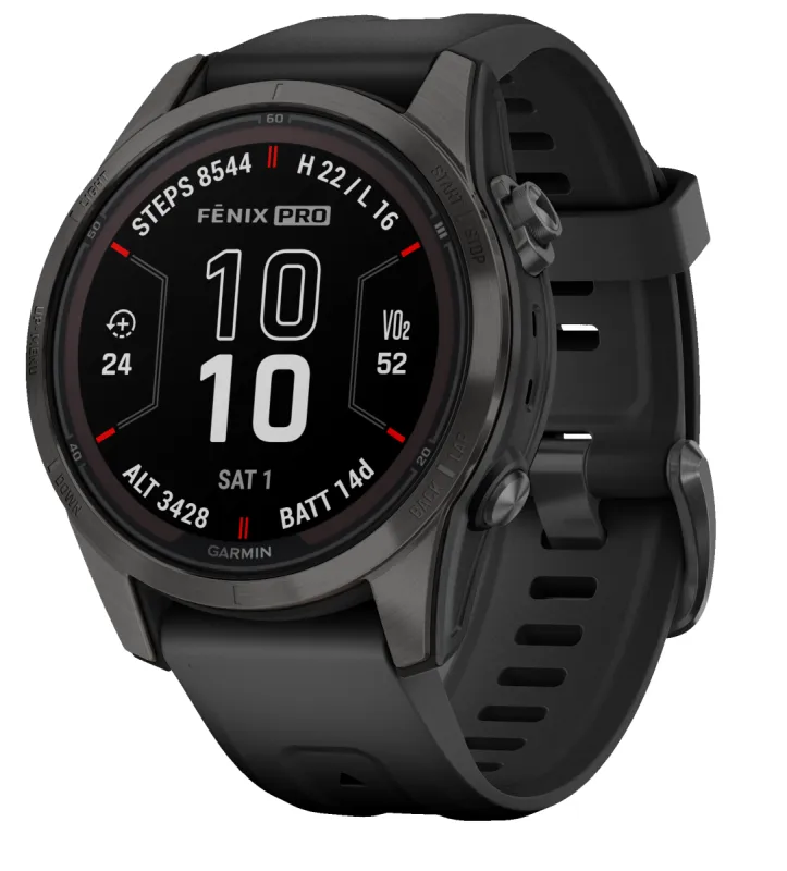 Garmin Fenix 7S Pro Sapphire Solar Carbon Grey Titanium made by Garmin