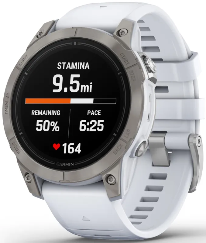 Garmin Epix Pro Gen 2 47mm Sapphire Titanium Whitestone made by C.W. Sellors