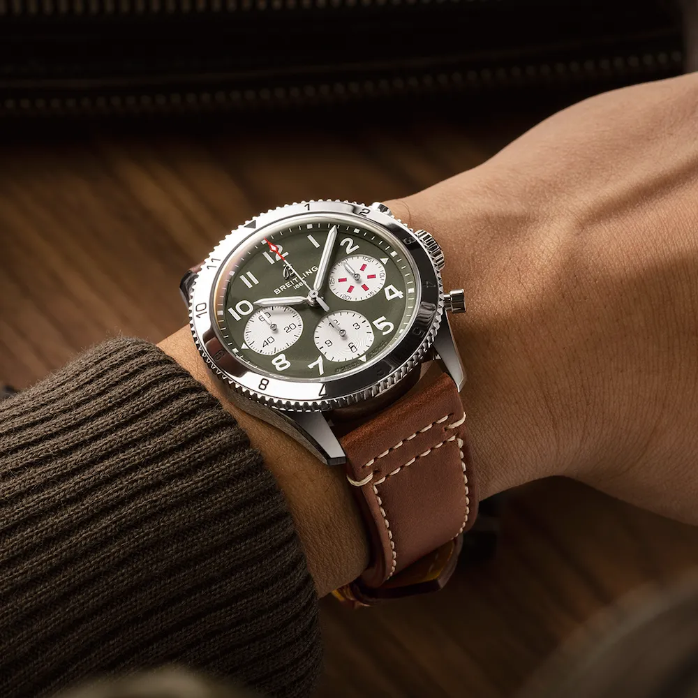 Breitling Classic AVI Chronograph 42 Curtiss Warhawk Watch sold by C.W. Sellors product image thumbnail 5