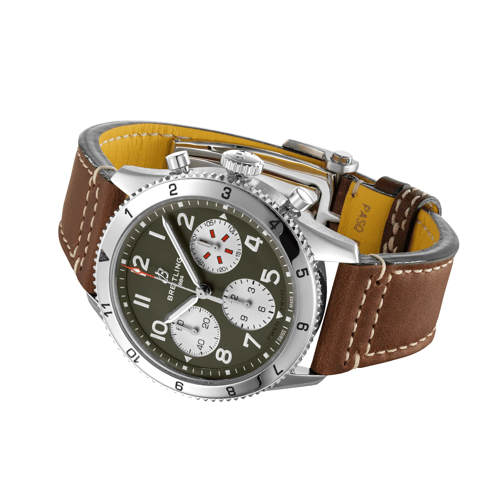 Breitling Classic AVI Chronograph 42 Curtiss Warhawk Watch sold by C.W. Sellors product image thumbnail 3