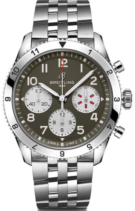 Breitling Classic AVI 42 Curtiss Warhawk Bracelet Watch made by Breitling