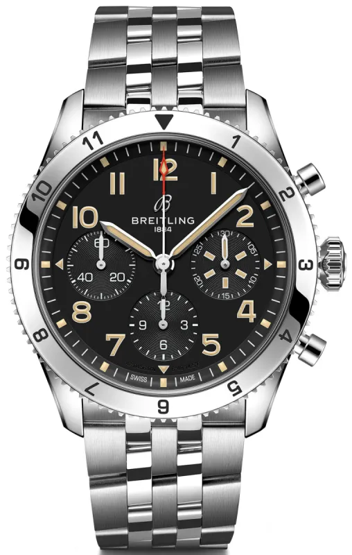 Breitling Classic AVI Chronograph 42 P-51 Mustang Bracelet Watch made by Breitling