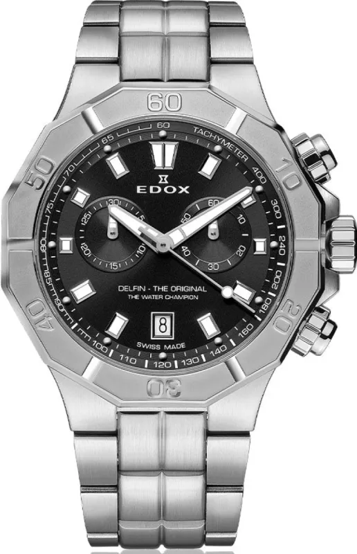 Edox Delfin The Original Chronograph Mens made by Edox